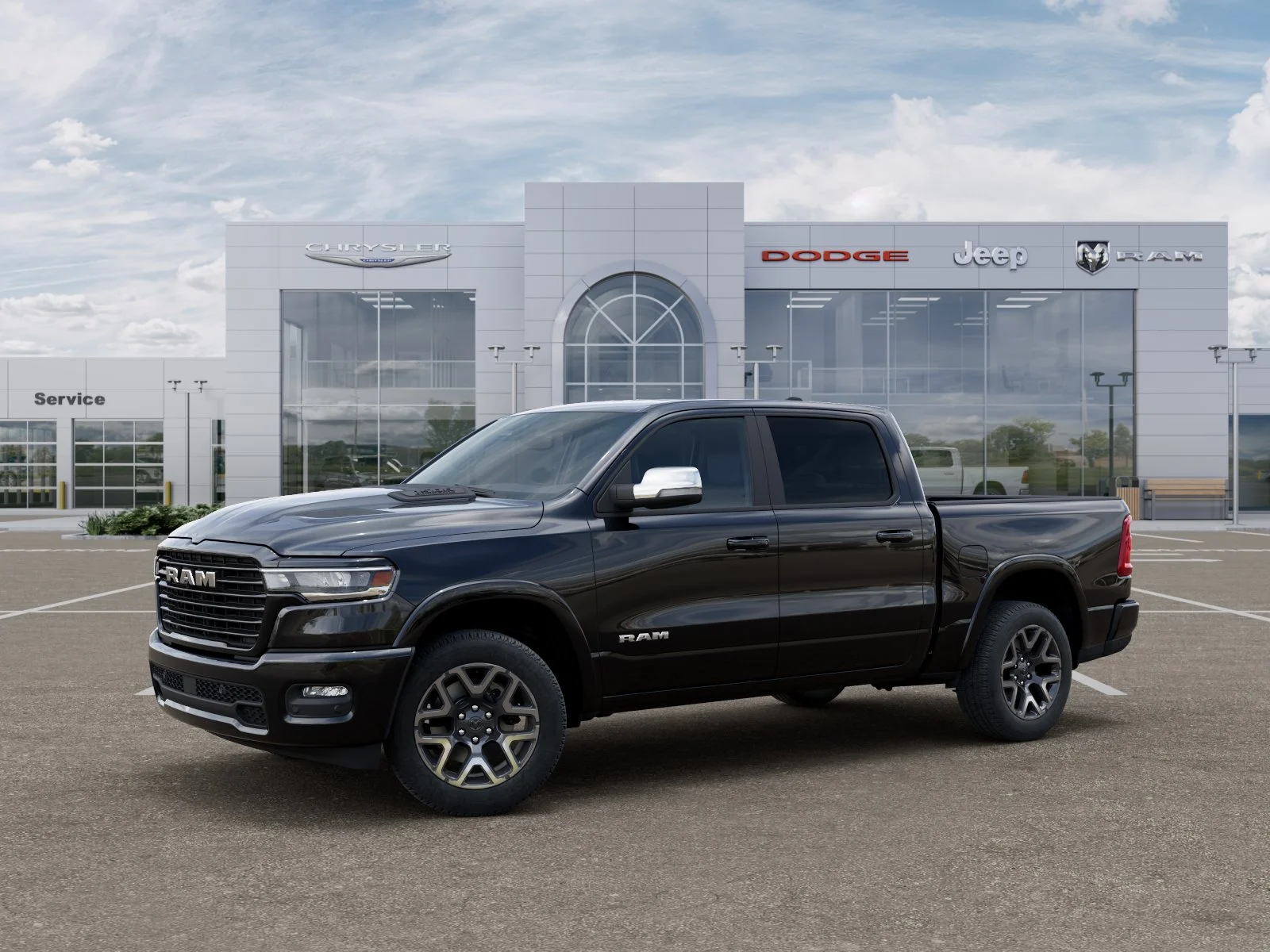New 2026 Diamond Black Crystal Pearl-Coat Exterior Paint RAM Laramie image 28