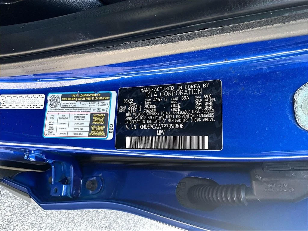 Used 2023 Blue Kia LX image 36