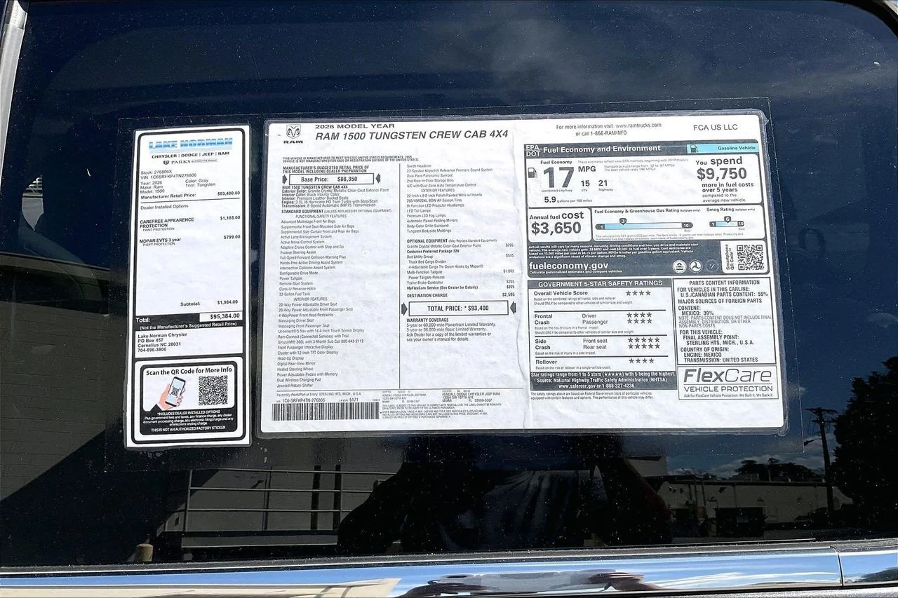New 2026 Granite Crystal Metallic Clear-Coat Exterior Paint RAM Tungsten image 41