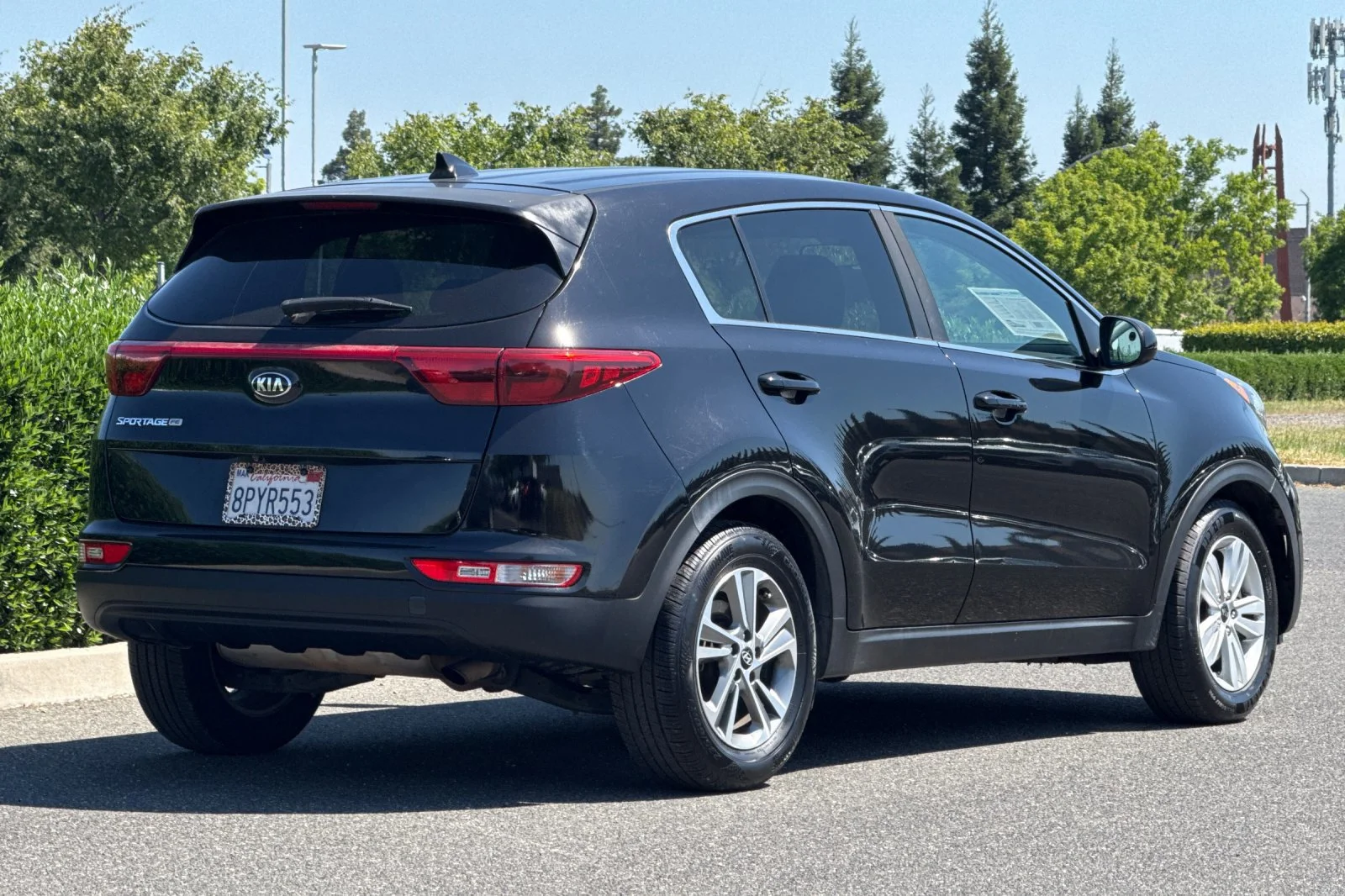 Used 2019 Black Cherry Kia LX image 4