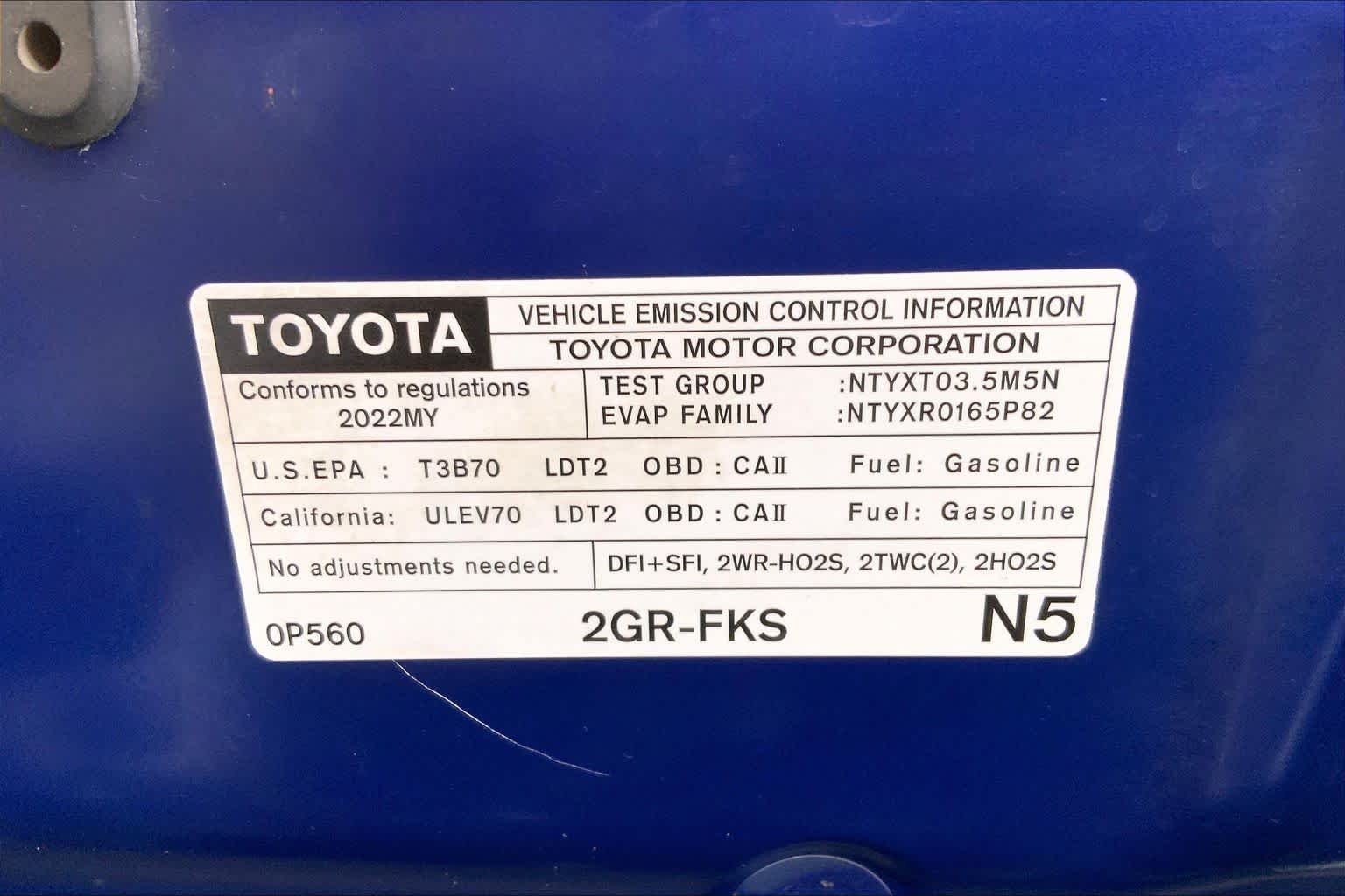 Used 2022 Blue Crush Metallic Toyota TRD Off Road image 33