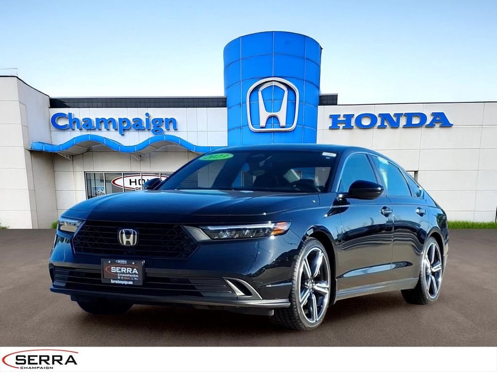 Certified Used 2023 Crystal Black Pearl Honda HYBRID SPORT BD image 1