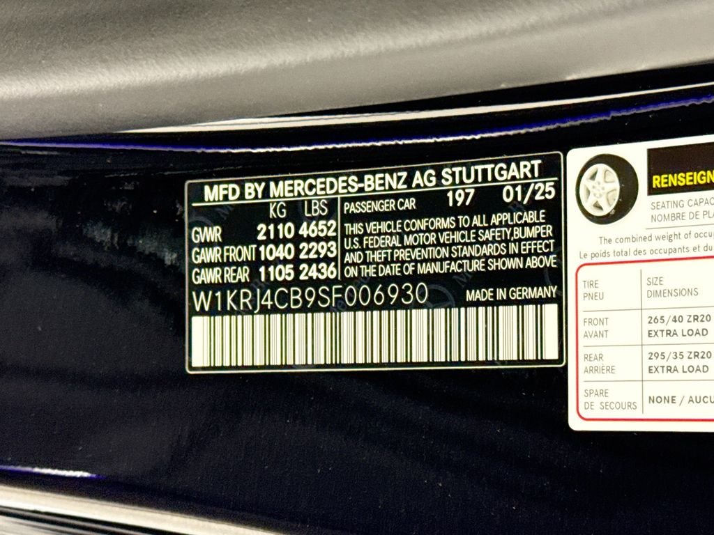 Certified Used 2025 Obsidian Black Metallic Mercedes-Benz Base image 33