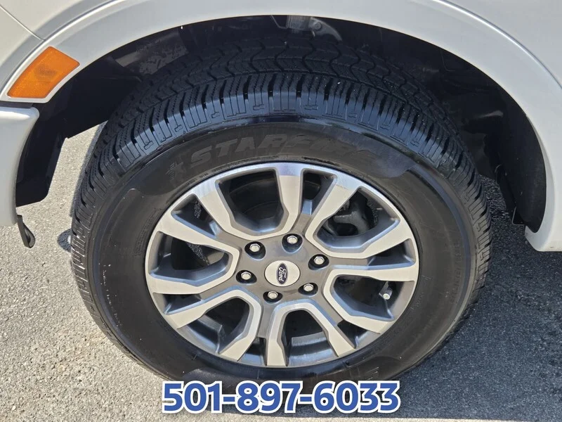 Used 2020 White Platinum Clearcoat Metal FORD LARIAT 2WD SUPERCREW 5