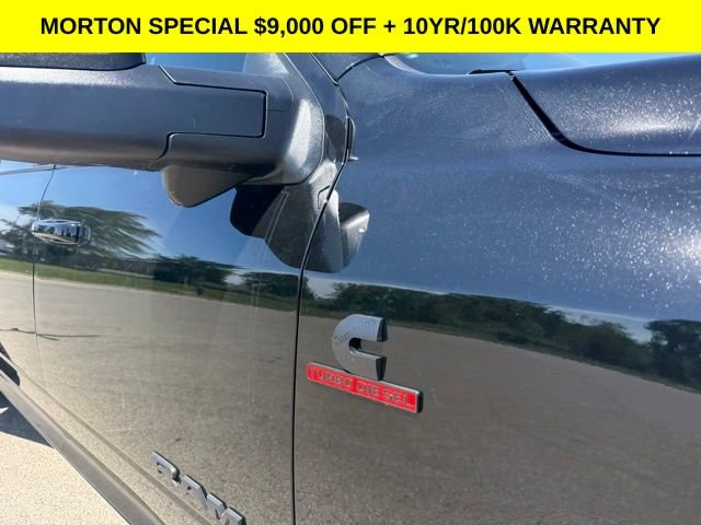 New 2026 Diamond Black Crystal Pearl-Coat Exterior Paint Ram Laramie image 7