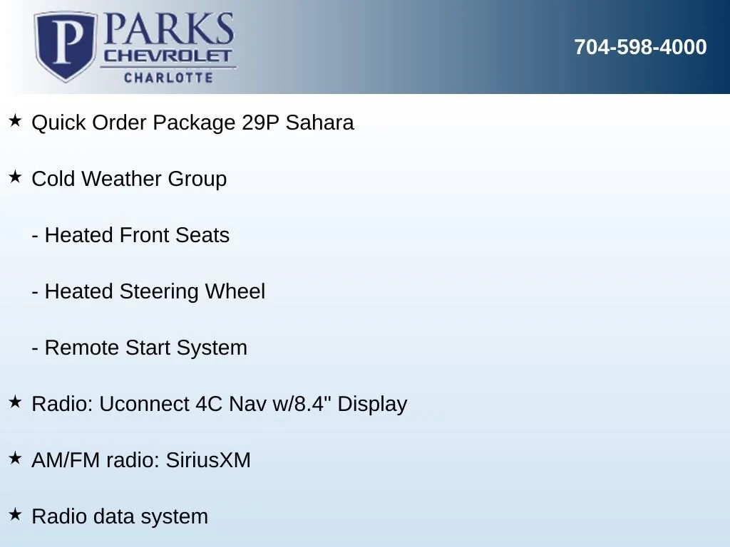 Used 2023 White Jeep Sahara 4x4 image 7