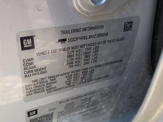 Used 2021 Silver Ice Metallic Chevrolet LT Trail Boss image 36