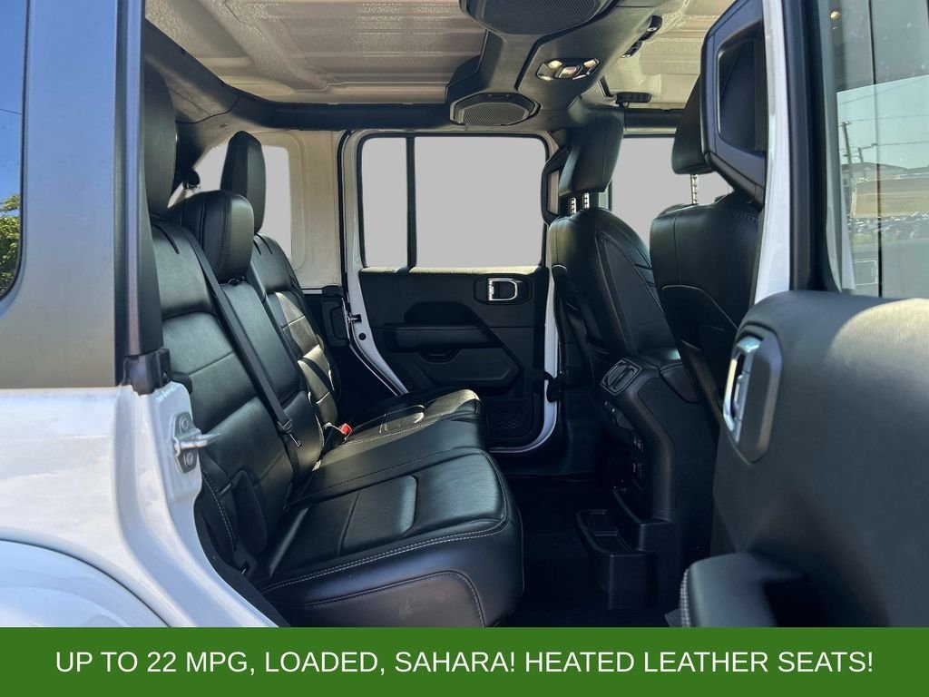 Used 2021 White Jeep Unlimited Sahara image 16