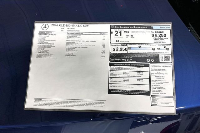 New 2026 Blue Mercedes-Benz GLE 450 image 27