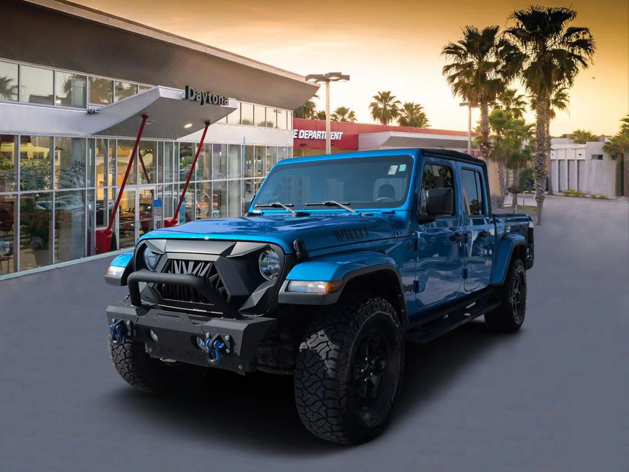 Used 2023 Blue Pearl Jeep Willys image 7