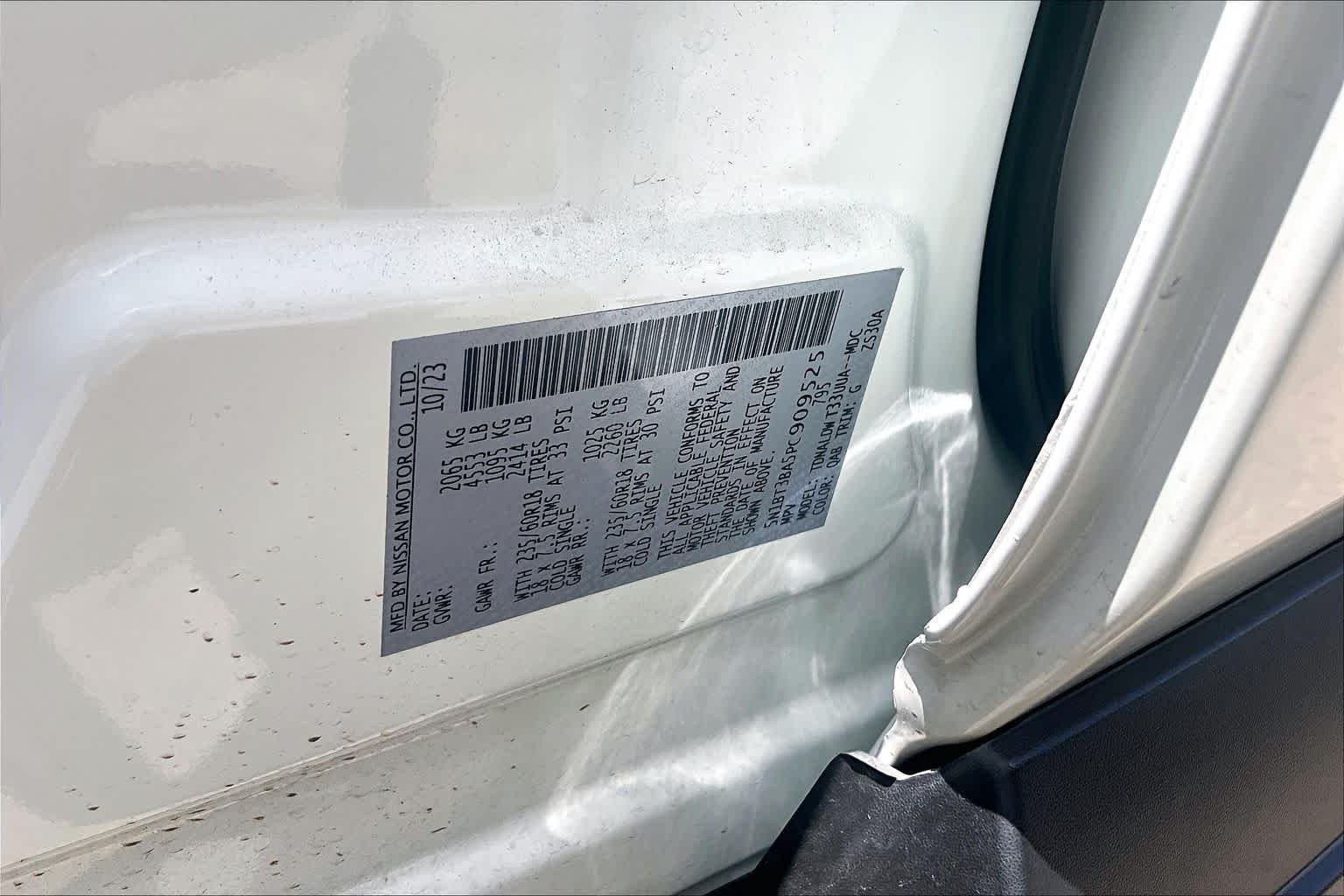 Used 2023 Pearl White Tricoat Nissan SV image 33