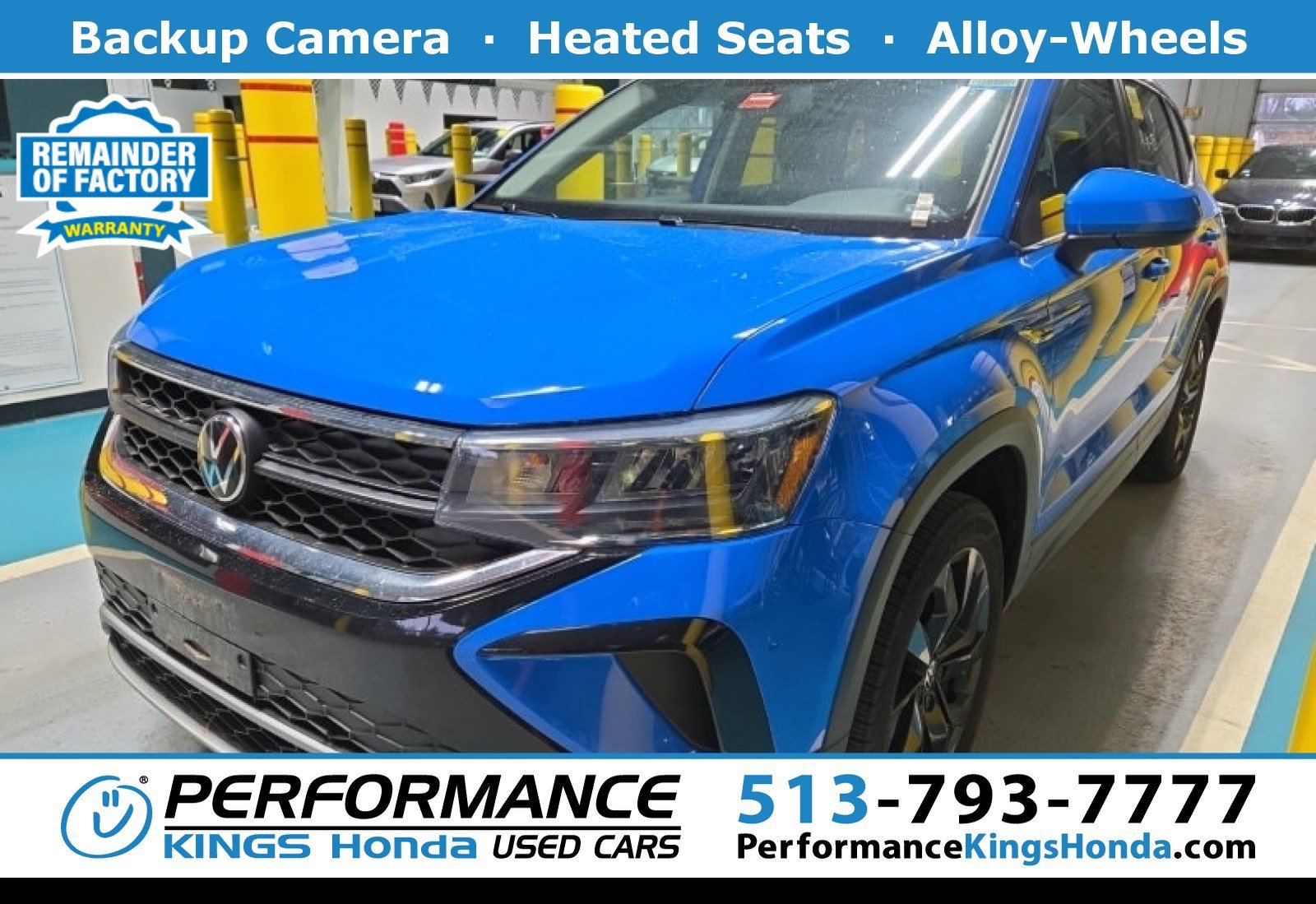Used 2022 Cornflower Blue Volkswagen SE image 1