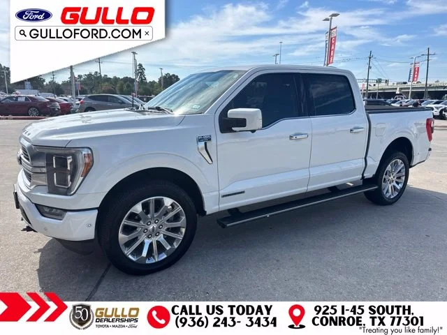 Used 2023 Star White Metallic Tri-Coat Ford Limited image 6