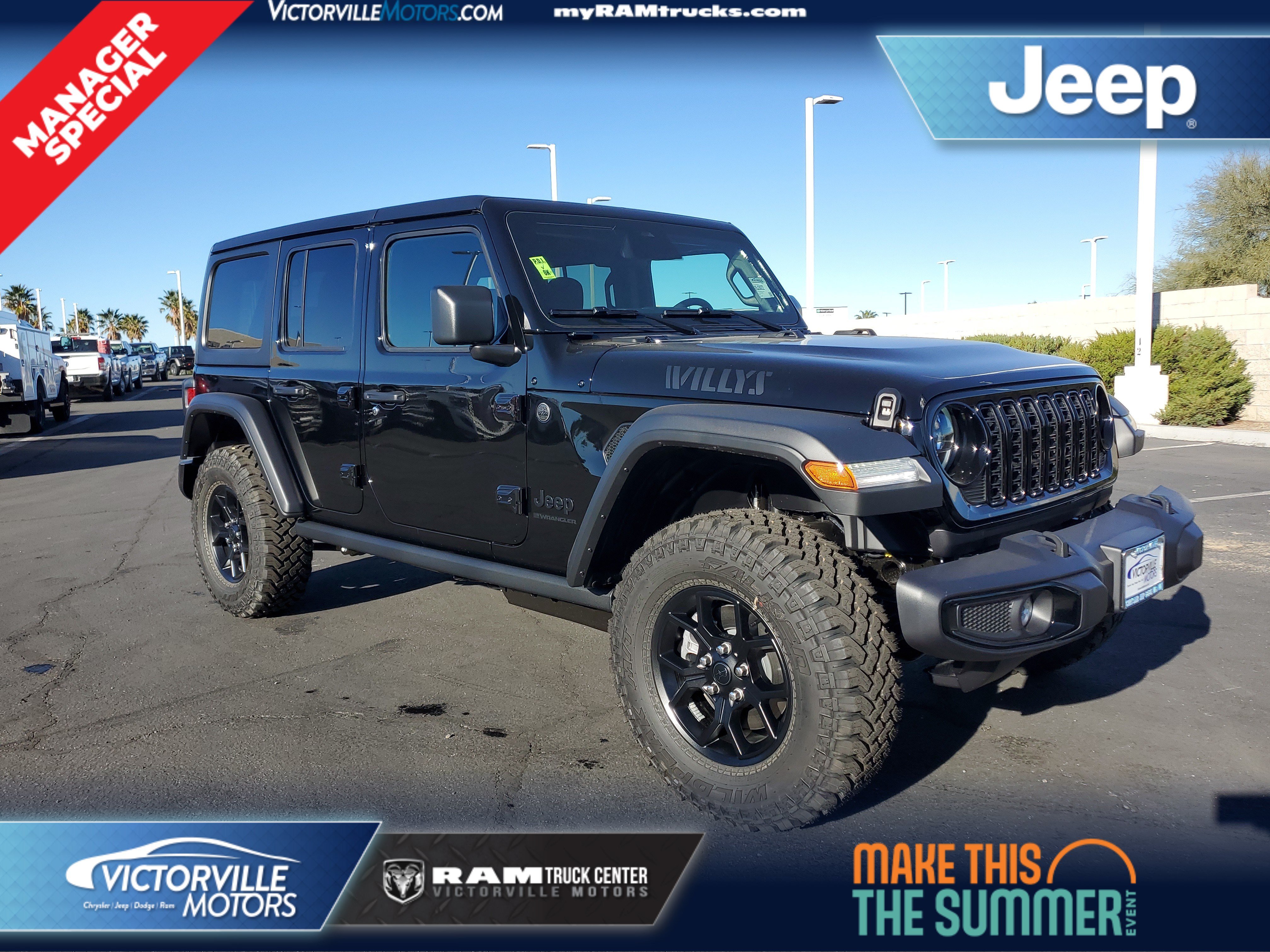 New 2026 Black Clear-Coat Exterior Paint Jeep Willys image 1