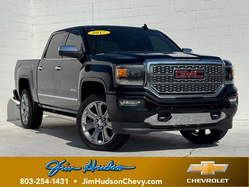 ONYX BLACK 2017 GMC Sierra 1500 Denali Crew Cab 4WD Pickup Truck Four-Wheel Drive