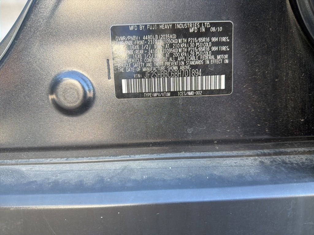 2011 Subaru Forester X