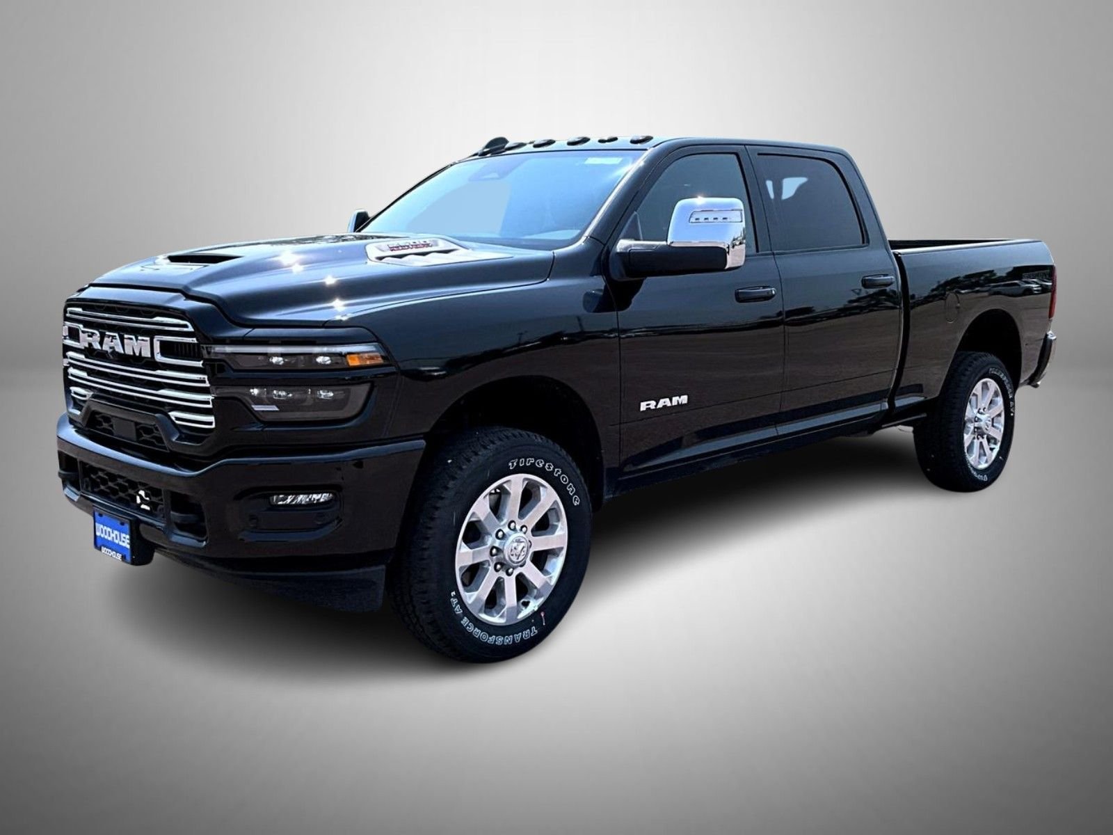 New 2026 Diamond Black Crystal Pearl-Coat Exterior Paint RAM Laramie image 1