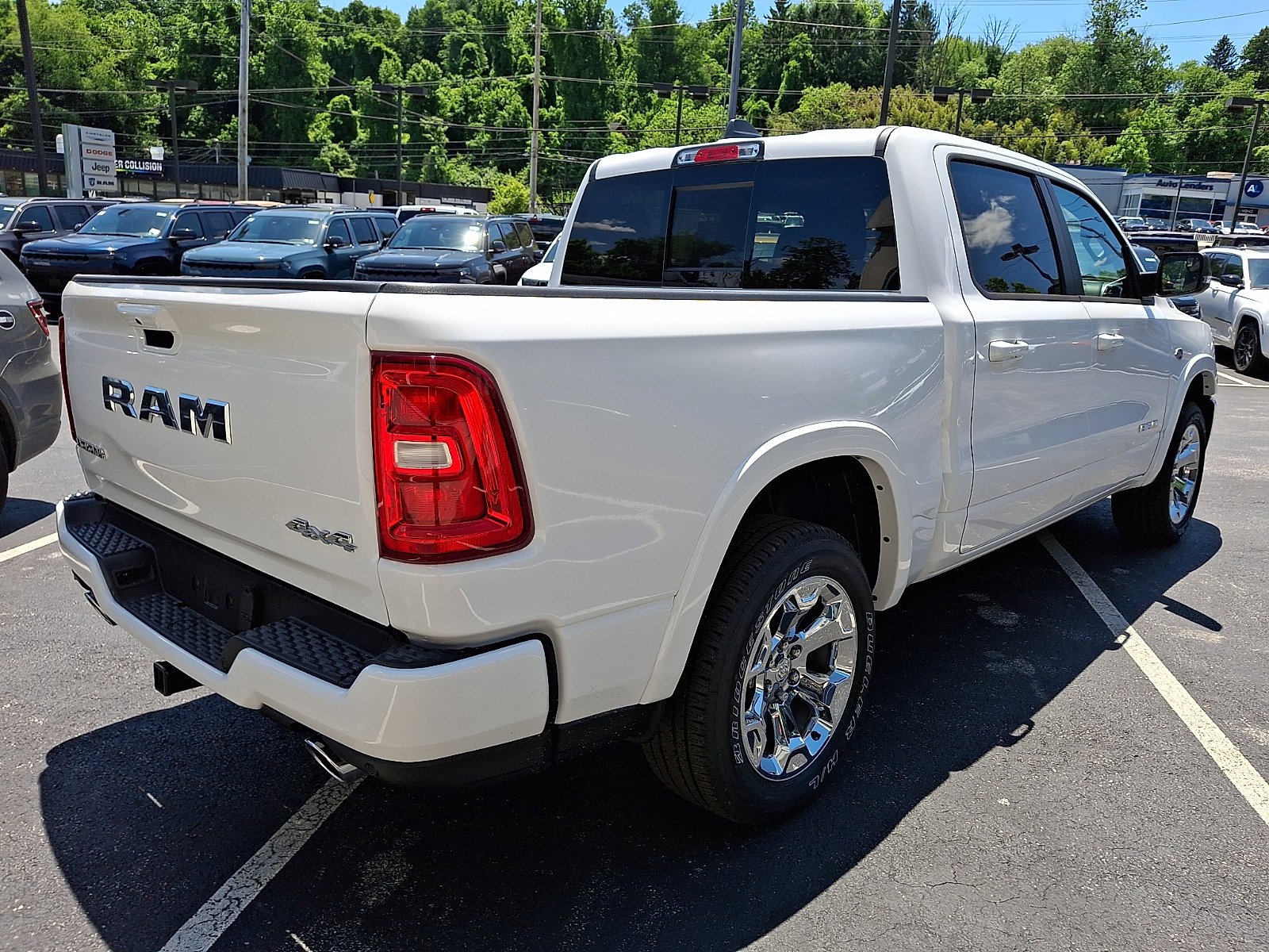 New 2026 Bright White Clear-Coat Exterior Paint RAM Big Horn image 3