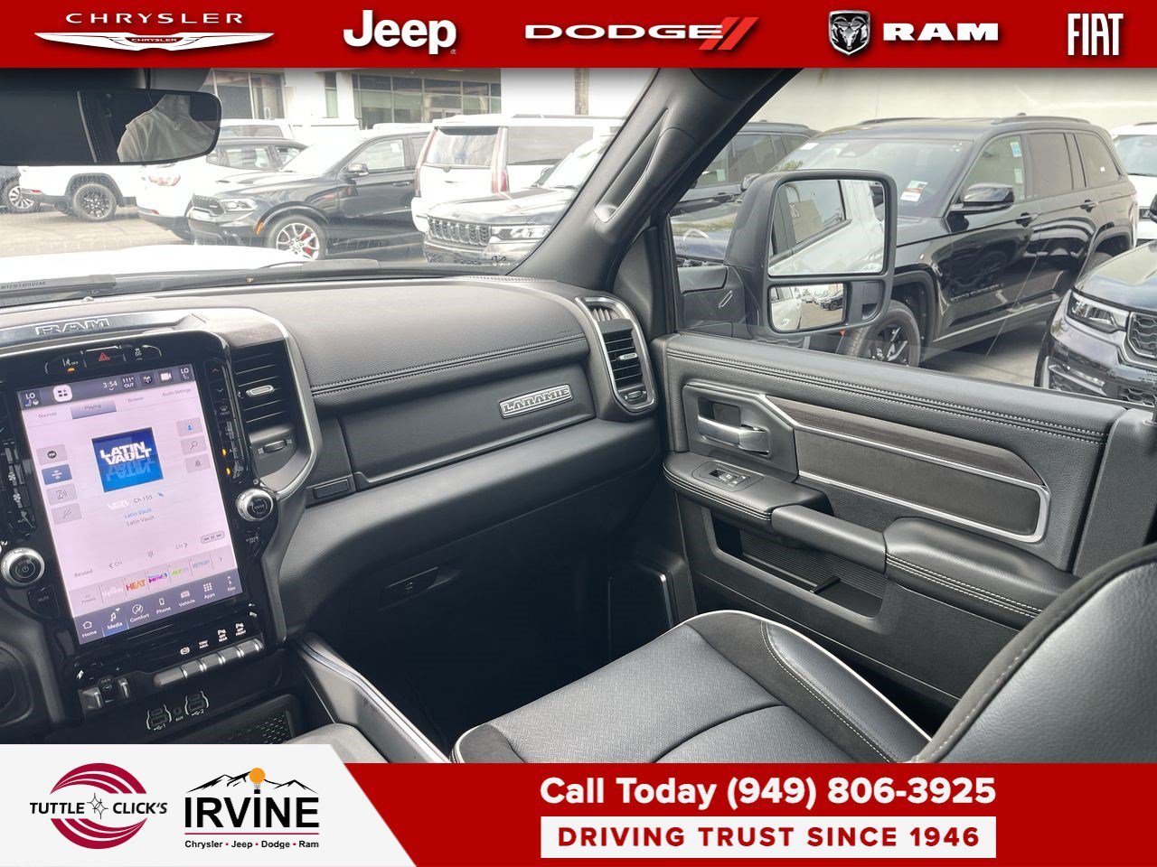 Used 2025 Bright White Clearcoat Ram Laramie image 3