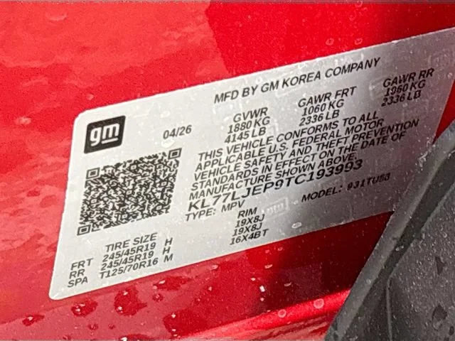 New 2026 Apex Red Chevrolet 2RS image 28
