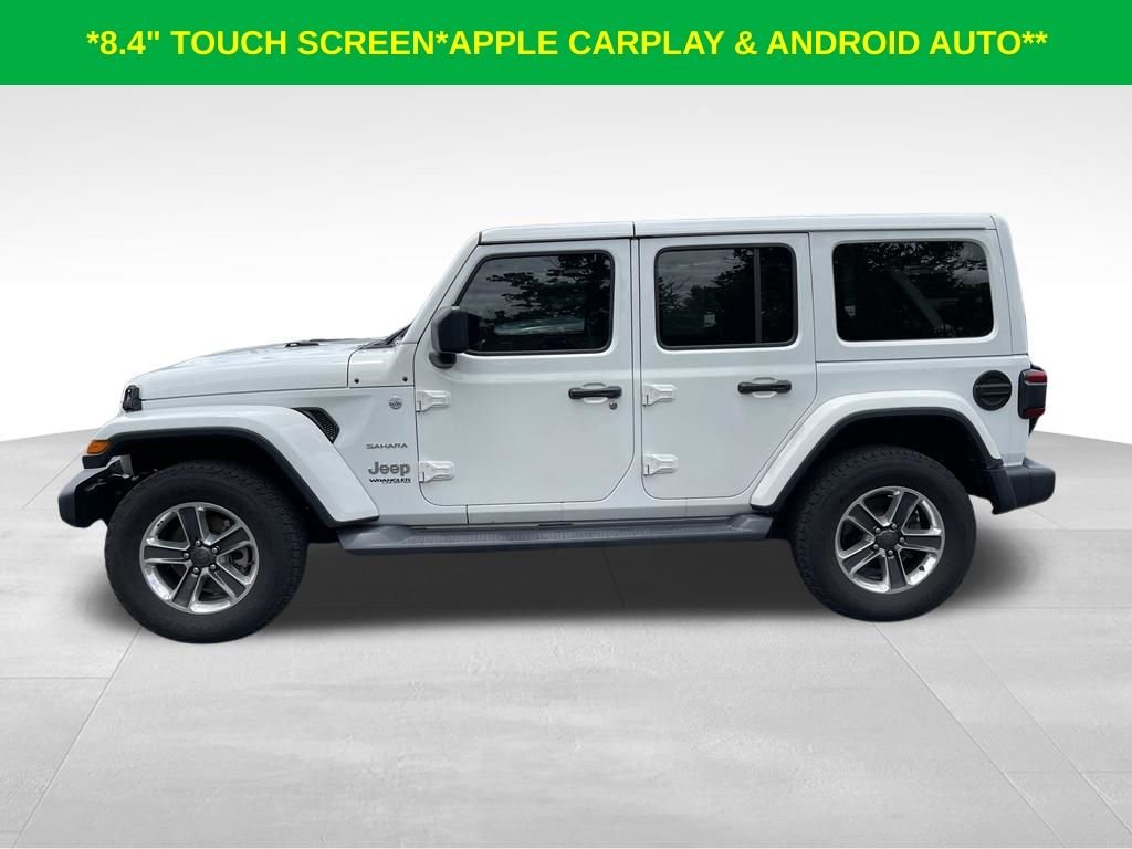 Used 2019 Bright White Clearcoat Jeep Unlimited Sahara image 6