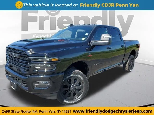 New 2026 Diamond Black Crystal Pearl-Coat Exterior Paint RAM Laramie image 1