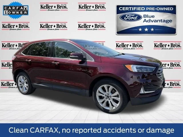 Used 2020 Red Ford Titanium image 1