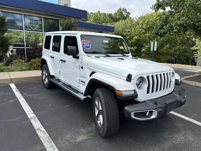 Used 2021 White Jeep Unlimited Sahara image 11