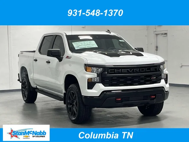 New 2026 Chevrolet Silverado 1500 Custom Trail Boss Four Wheel Drive Crew Cab
