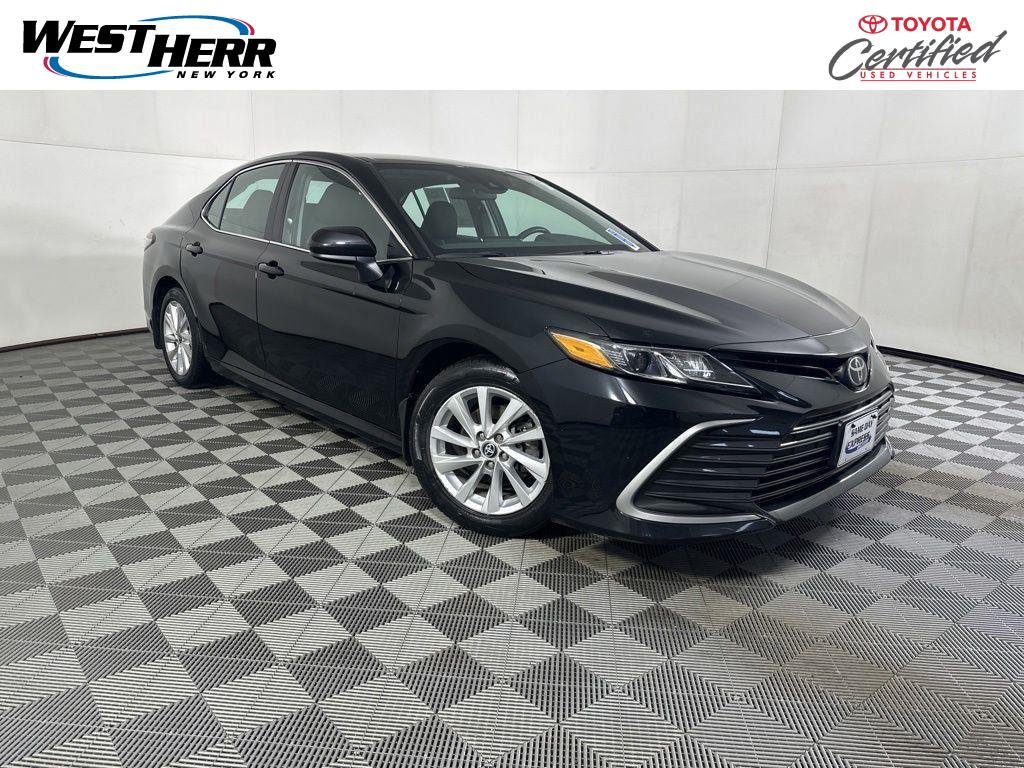 Certified Used 2024 Midnight Black Metallic Toyota LE image 1