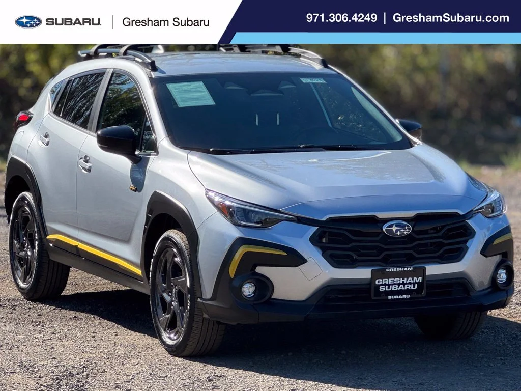 Certified Used 2025 Silver Subaru Sport image 1