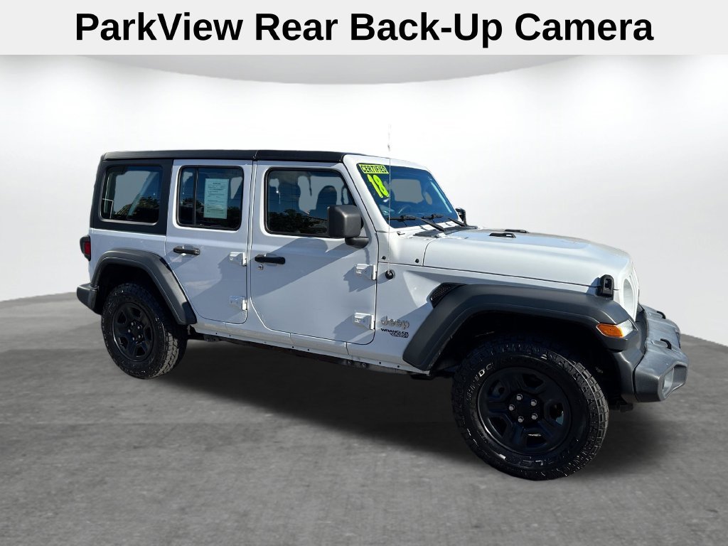 Used 2018 White Jeep Unlimited Sport image 5