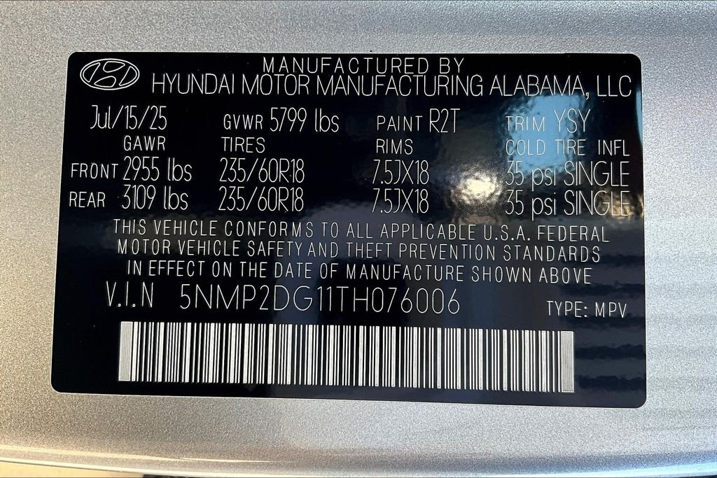 Certified Used 2026 Silver Hyundai SEL image 8
