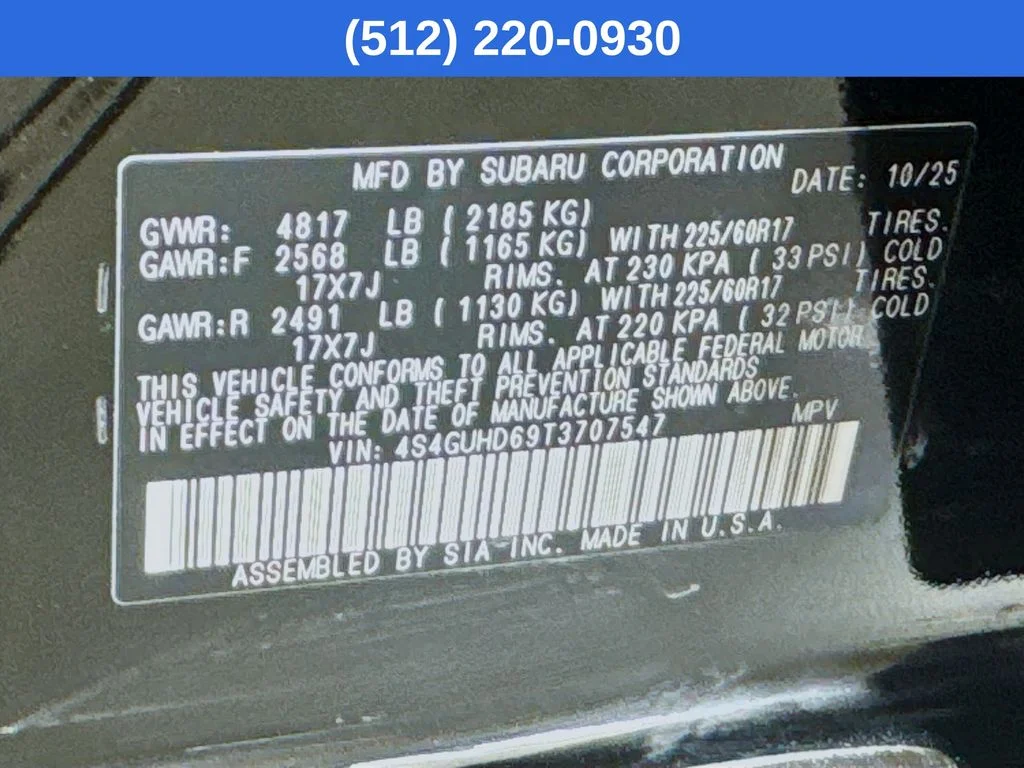 Certified Used 2026 Black Subaru Premium image 41