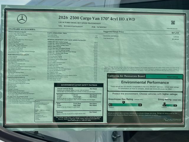 New 2026 Arctic White Mercedes-Benz Cargo 170 WB image 21