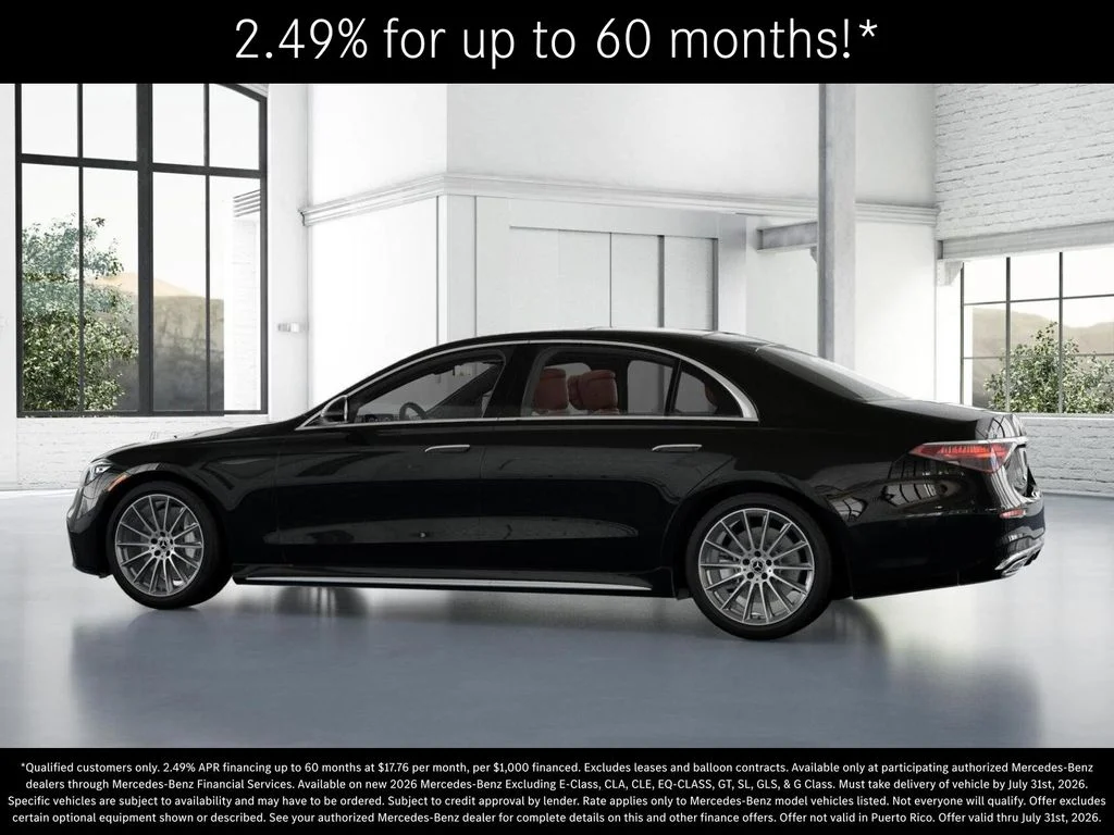 New 2026 Obsidian Black Metallic Mercedes-Benz S 580 image 32