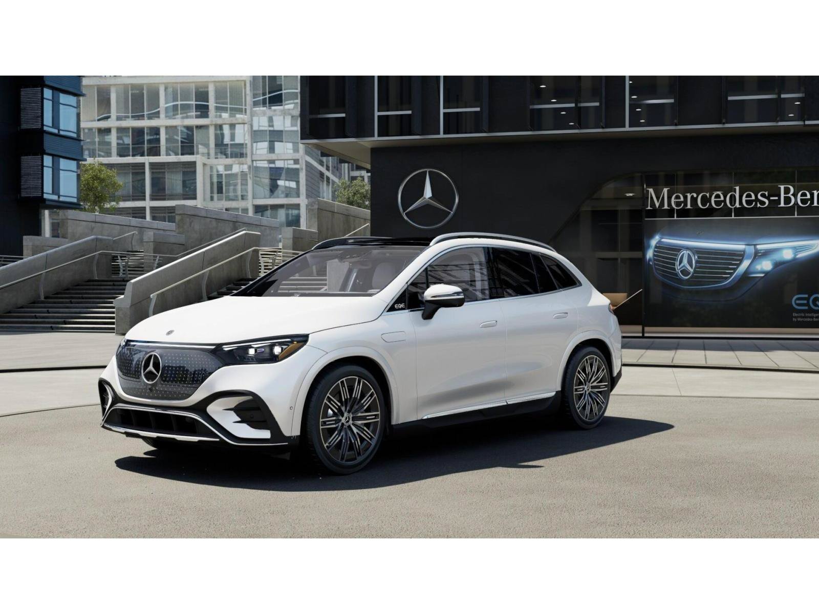 New 2027 MANUFAKTUR Moonlight White Metallic Mercedes-Benz EQE 320+ image 39
