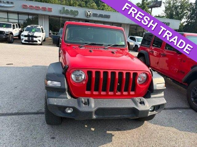 Used 2022 Firecracker Red Clearcoat Jeep Unlimited Sport image 1