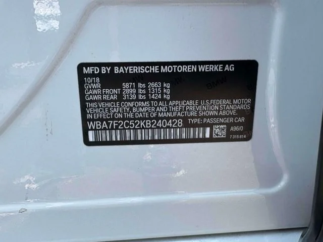 Used 2019 White BMW 750i xDrive image 26