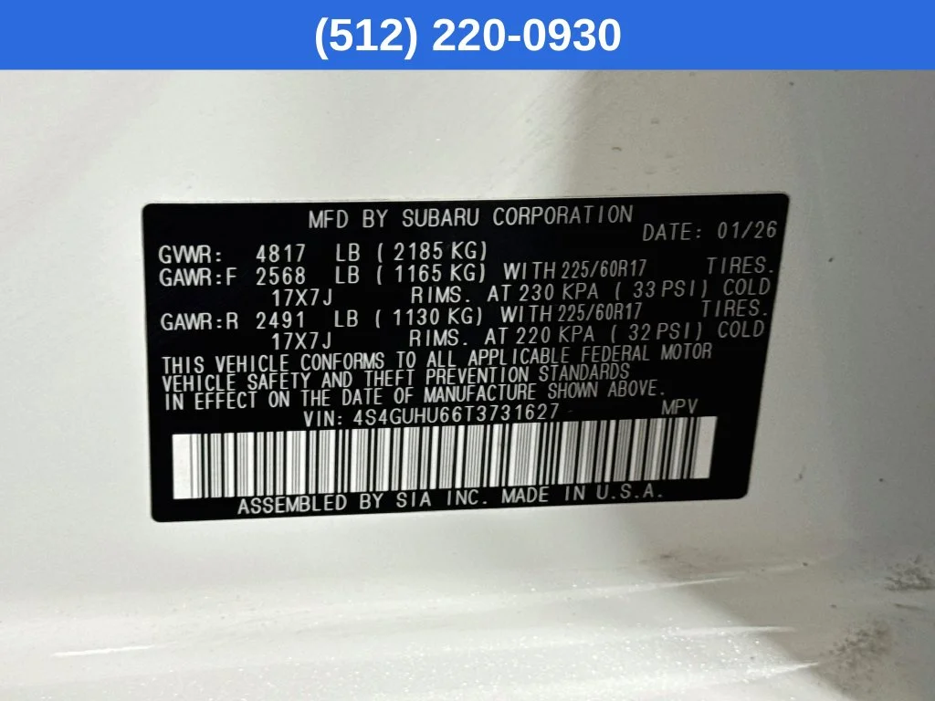 Certified Used 2026 White Subaru Wilderness image 41