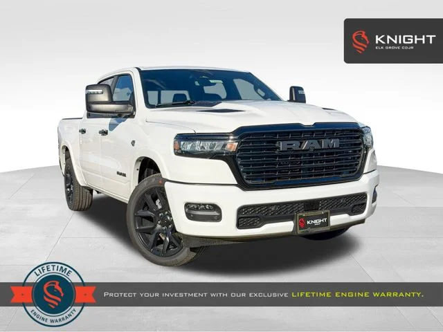 New 2026 Bright White Clear-Coat Exterior Paint RAM Laramie image 1