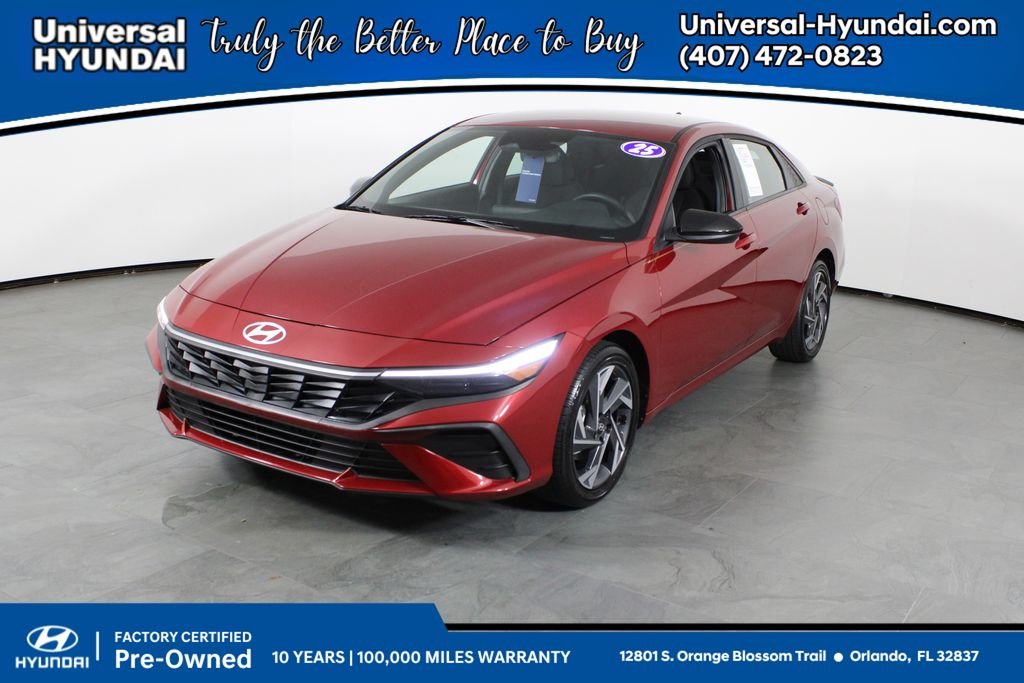 Certified Used 2025 Red Hyundai SEL Sport image 1