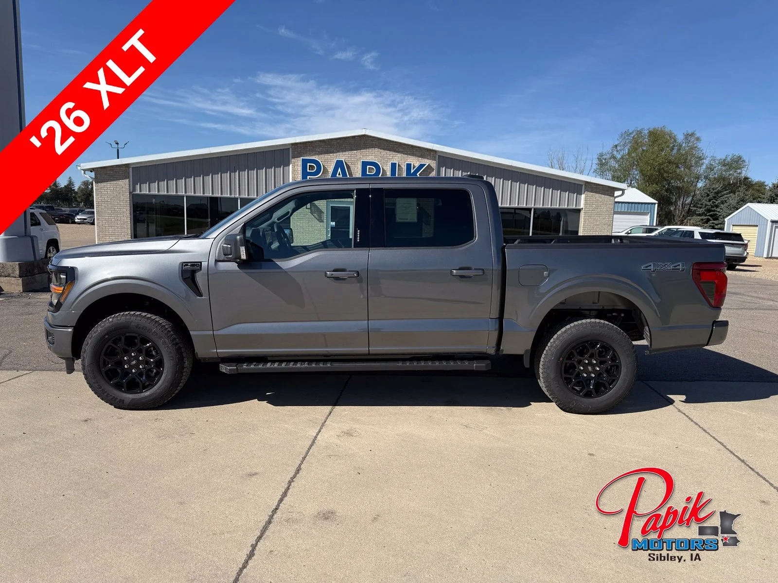 New 2026 Gray Metallic Ford XLT image 3