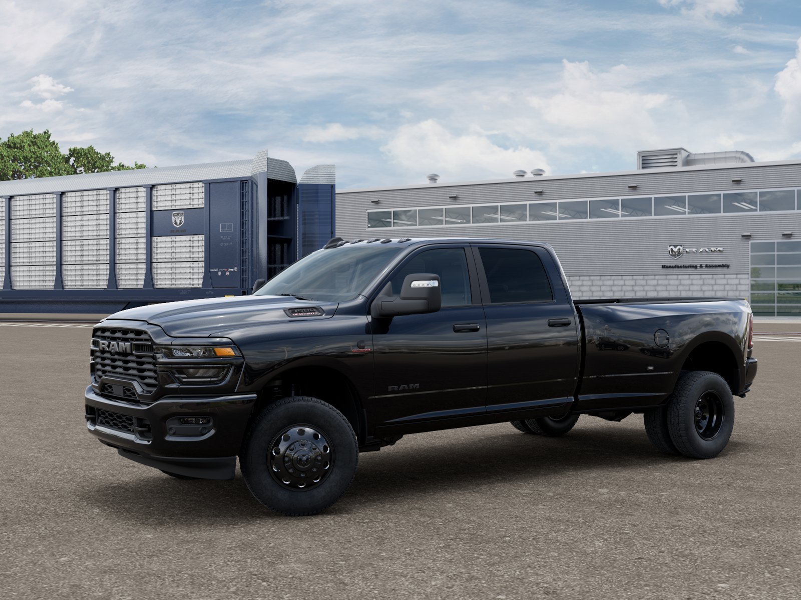 New 2026 Diamond Black Crystal Pearl-Coat Exterior Paint RAM BIG HORN image 1