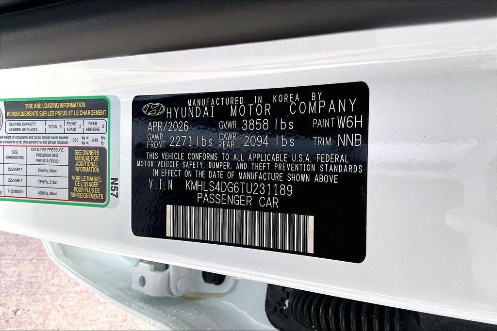 New 2026 Serenity White Hyundai SEL Sport image 16