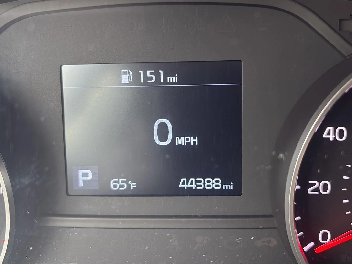 Used 2020 Black Cherry Kia LX image 3