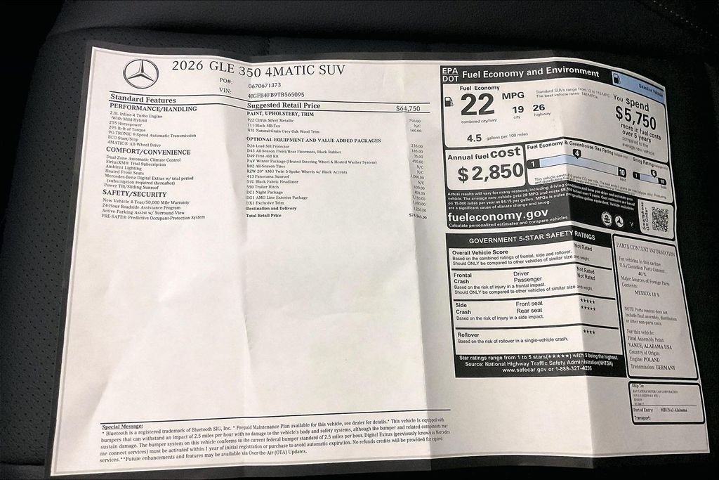 2026 Mercedes-Benz GLE GLE350 - Photo 22