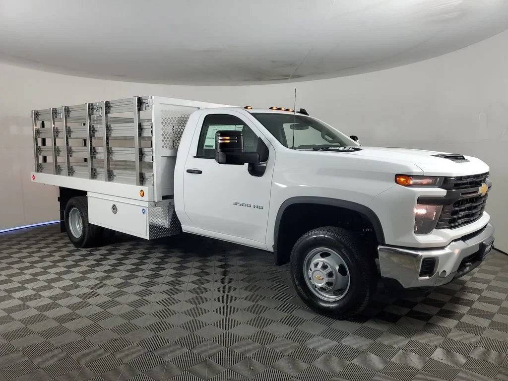 New 2026 Summit White Chevrolet Work Truck image 3