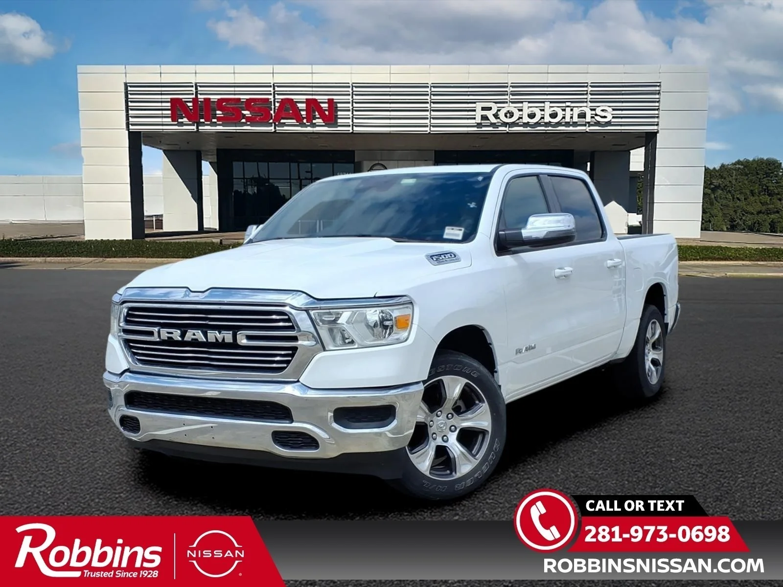 2024 Ram 1500 Laramie White at Robbins Nissan