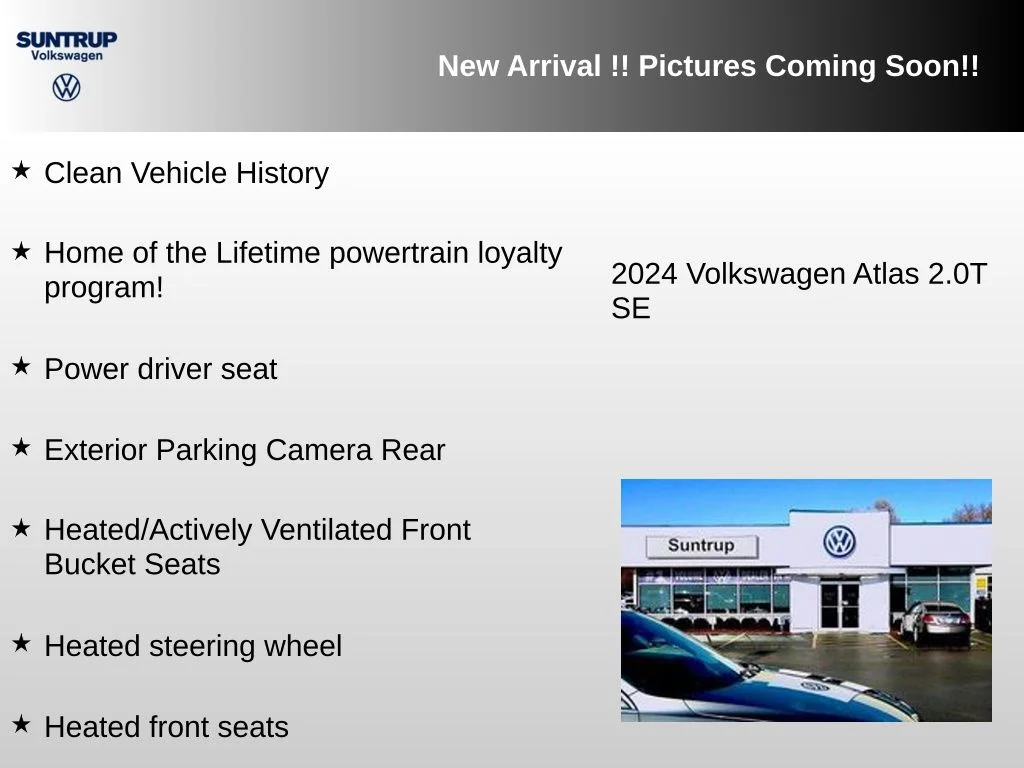 Used 2024 Black Volkswagen 2.0T SE image 2